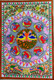 MADHUBANI (MITHILA) ART PEACOCKS IN ORCHARD (ART_7470_48832) - Handpainted Art Painting - 22in X 15in