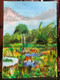 Grazing in the fields of mangalore  (ART_7512_48775) - Handpainted Art Painting - 8in X 12in