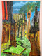 A quiet street  (ART_7512_48715) - Handpainted Art Painting - 8in X 11in