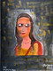 The possessive lady  (ART_7512_48708) - Handpainted Art Painting - 12in X 16in