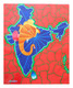 Lord Ganesha Saves (ART_7513_48750) - Handpainted Art Painting - 24in X 28in