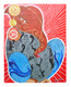 Lord Ganesha (ART_7513_48733) - Handpainted Art Painting - 23in X 29in