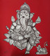 Shree Siddhivinayak (ART_7521_49213) - Handpainted Art Painting - 20in X 23in