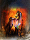 horse, mult color horse, horses, orange horse, running horse