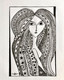 Women shining like a star  (ART_7523_48928) - Handpainted Art Painting - 7in X 11in
