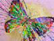 Flutter flatters (ART_7425_49308) - Handpainted Art Painting - 24in X 18in