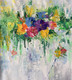 Flower painting  (ART_6706_49263) - Handpainted Art Painting - 24in X 24in