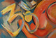 Om Ganpataye Namah (ART_5814_49791) - Handpainted Art Painting - 36in X 24in