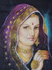 Handmade Painting On Silk Hand Painting Rajasthani Bride Woman's (ART_7555_49431) - Handpainted Art Painting - 18in X 22in