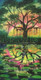 Ultraviolet Landscape UV Backdrops Handmade Painting (ART_7555_49970) - Handpainted Art Painting - 28in X 38in