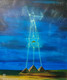 Mystery of pyramid (ART_7607_50388) - Handpainted Art Painting - 36in X 30in