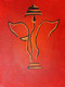 Ganesh (PRT_5839_50260) - Canvas Art Print - 18in X 24in