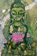 BUDDHA (ART_7431_50287) - Handpainted Art Painting - 7in X 10in