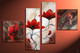 Live and Let Live - 64in X 36in (20in x 20in each x 2pcs.)+(12in x 36in  each x 2pcs.),RTCS_39_6436,Oil Colors,Museum Quality - 100% Handpainted,Modern Art,  Buy Painting Online in India.