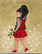 Cute girl (ART_7585_50137) - Handpainted Art Painting - 12in X 16in