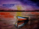 The Evening (ART_4185_50082) - Handpainted Art Painting - 30in X 23in