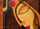 Radha (ART_7585_50103) - Handpainted Art Painting - 18in X 14in