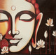 Buddha (ART_7585_50093) - Handpainted Art Painting - 18in X 18in