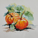 Pumpkin happy (ART_6850_50667) - Handpainted Art Painting - 7in X 7in