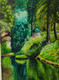 Green heaven (ART_7604_50619) - Handpainted Art Painting - 14in X 19in