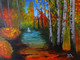 Avenue Of Life-2 (ART_398_51066) - Handpainted Art Painting - 16in X 11in