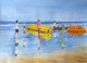 One Fine Day At The Beach 1 (ART_7447_51031) - Handpainted Art Painting - 15in X 11in