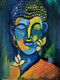 Lord Buddha (ART_7659_50768) - Handpainted Art Painting - 12in X 16in