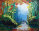 Morning walk in a jungle (ART_7674_50753) - Handpainted Art Painting - 36in X 28in