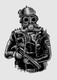 Steam Punk Soldier (PRT_1788) - Canvas Art Print - 21in X 29in