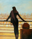 black Dress Lady,Women,Taking a View,Women with Brown bags,Black dress standing women