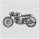 Motorcycle (PRT_2748) - Canvas Art Print - 28in X 28in