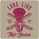 Long Live  (PRT_2834) - Canvas Art Print - 31in X 31in