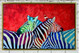 wild animal, zebra, zebra pair, zebra painting