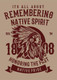 Remembering Native Spirit (PRT_3119) - Canvas Art Print - 21in X 29in