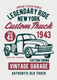 Legendary Ride Custom Truck (PRT_3140) - Canvas Art Print - 21in X 29in