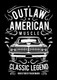 Outlaw American Muscle (PRT_3169) - Canvas Art Print - 21in X 29in