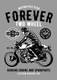 Forever Two Wheel 2 (PRT_3192) - Canvas Art Print - 21in X 29in