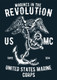 Marines Revolution (PRT_3265) - Canvas Art Print - 21in X 29in