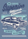 Classic Muscle Car (PRT_3488) - Canvas Art Print - 21in X 29in