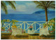 Seaview balcony (ART_7613_50029) - Handpainted Art Painting - 32in X 24in