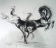 Wild Horses (ART_7456_51605) - Handpainted Art Painting - 30in X 24in