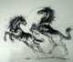Wild Horses (ART_7456_51604) - Handpainted Art Painting - 30in X 24in