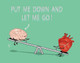 Heart And Brain Playing (PRT_4062) - Canvas Art Print - 29in X 23in