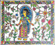 Madhubani (ART_7743_51878) - Handpainted Art Painting - 15in X 10in