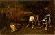 Hunting Dogs With Dead Hare by Gustave Courbet
(PRT_4404) - Canvas Art Print - 22in X 14in