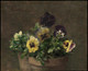 Potted Pansies by Henri Fantin
(PRT_4504) - Canvas Art Print - 23in X 18in