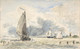 Dutch Fishing Boats, Verso- Sketches Of Boats by Johan Barthold Jongklind
(PRT_4517) - Canvas Art Print - 22in X 14in