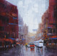 After Rain In Kolkata - 2 (ART_7774_52374) - Handpainted Art Painting - 36in X 36in