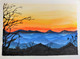 Sunset in mountains  (PRT_7624_52241) - Canvas Art Print - 30in X 22in