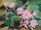 Beauty of Lotus  (ART_2572_52051) - Handpainted Art Painting - 16in X 11in